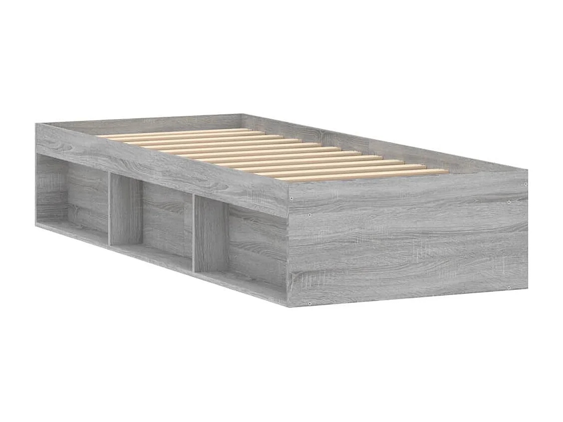 Cadre de lit sonoma gris 75x190 petit simple