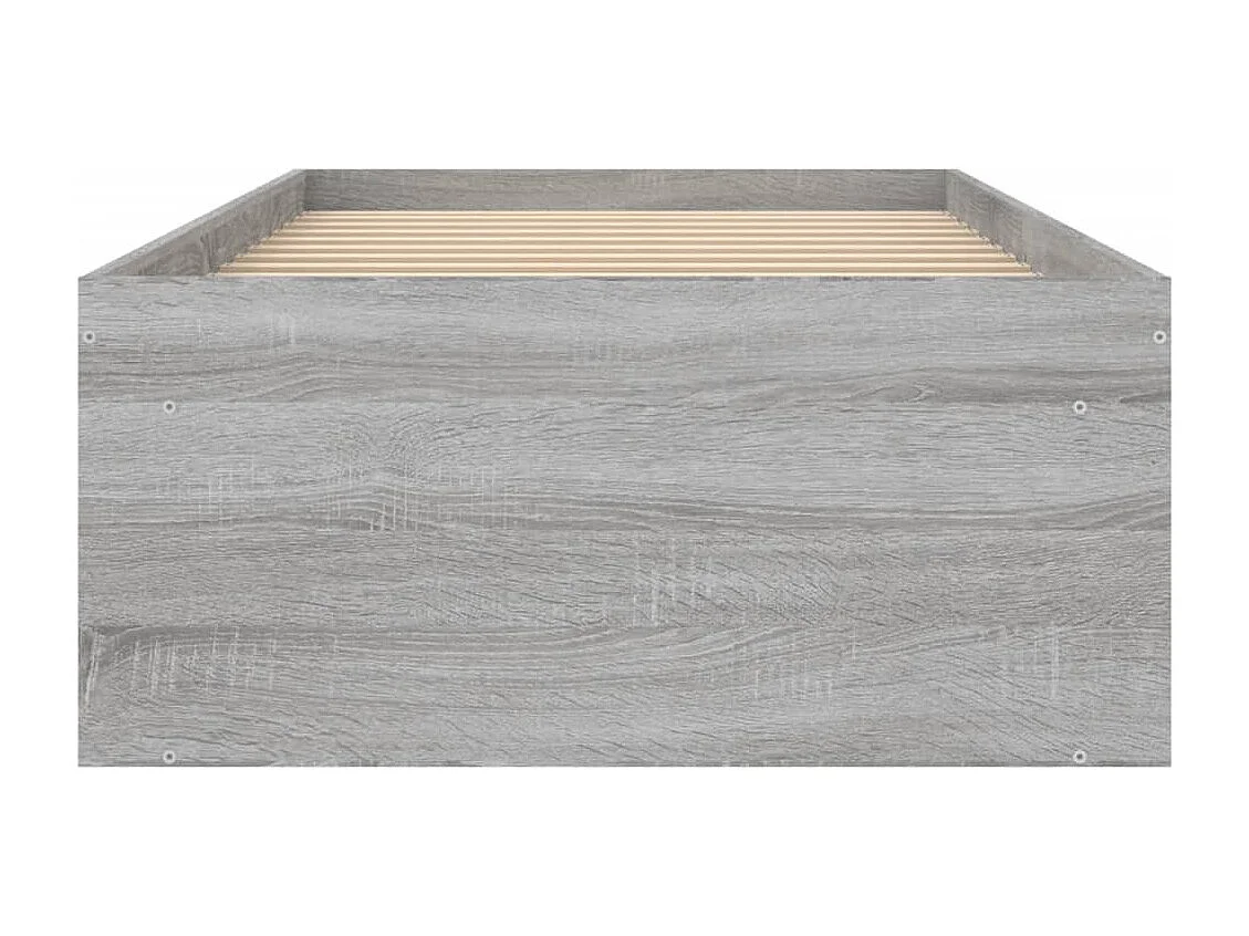Cadre de lit sonoma gris 75x190 petit simple