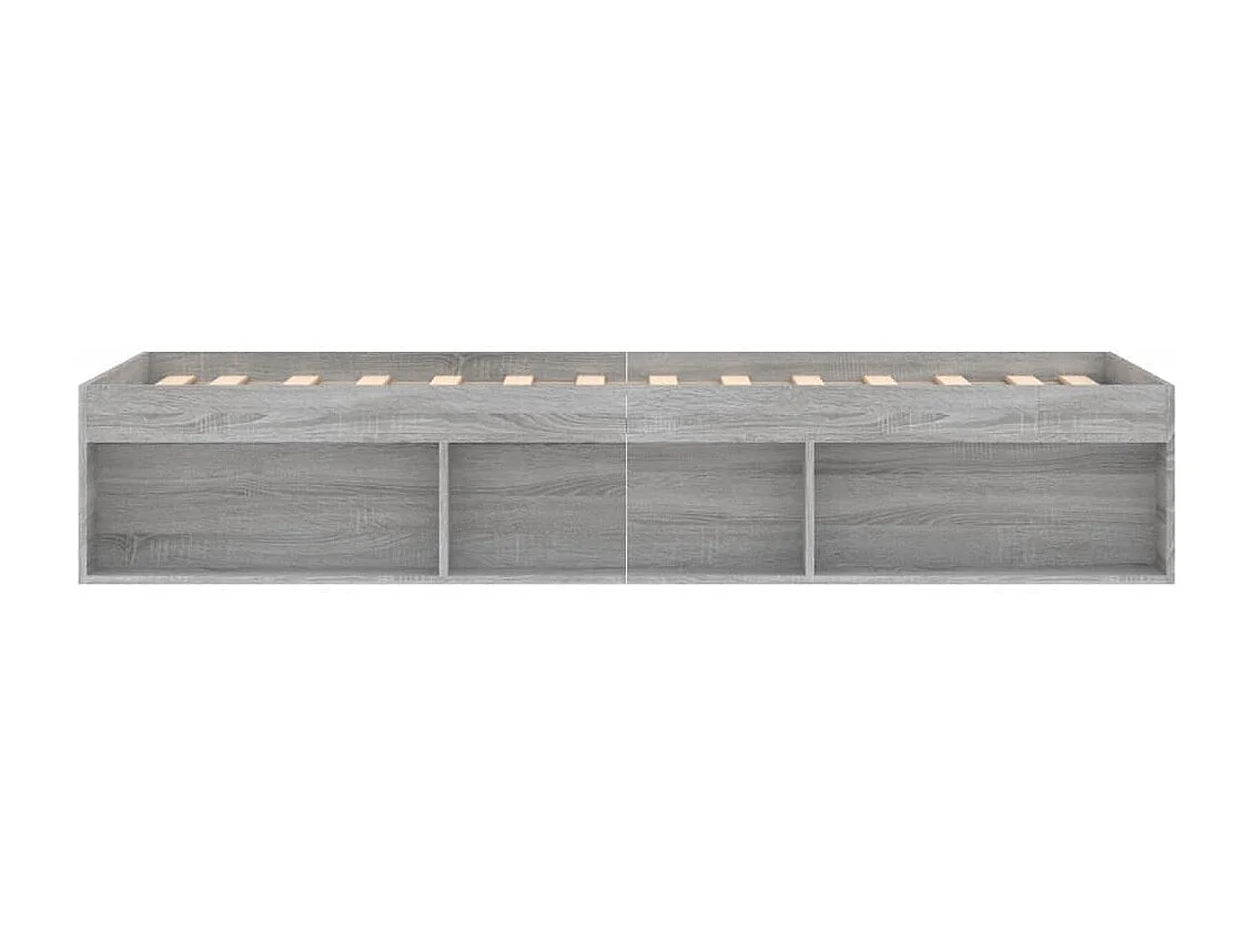 Cadre de lit sonoma gris 75x190 petit simple