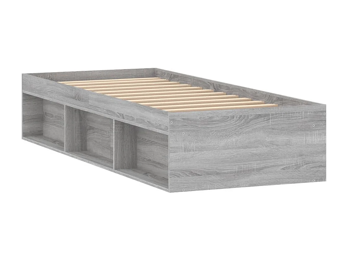 Cadre de lit sonoma gris 75x190 petit simple