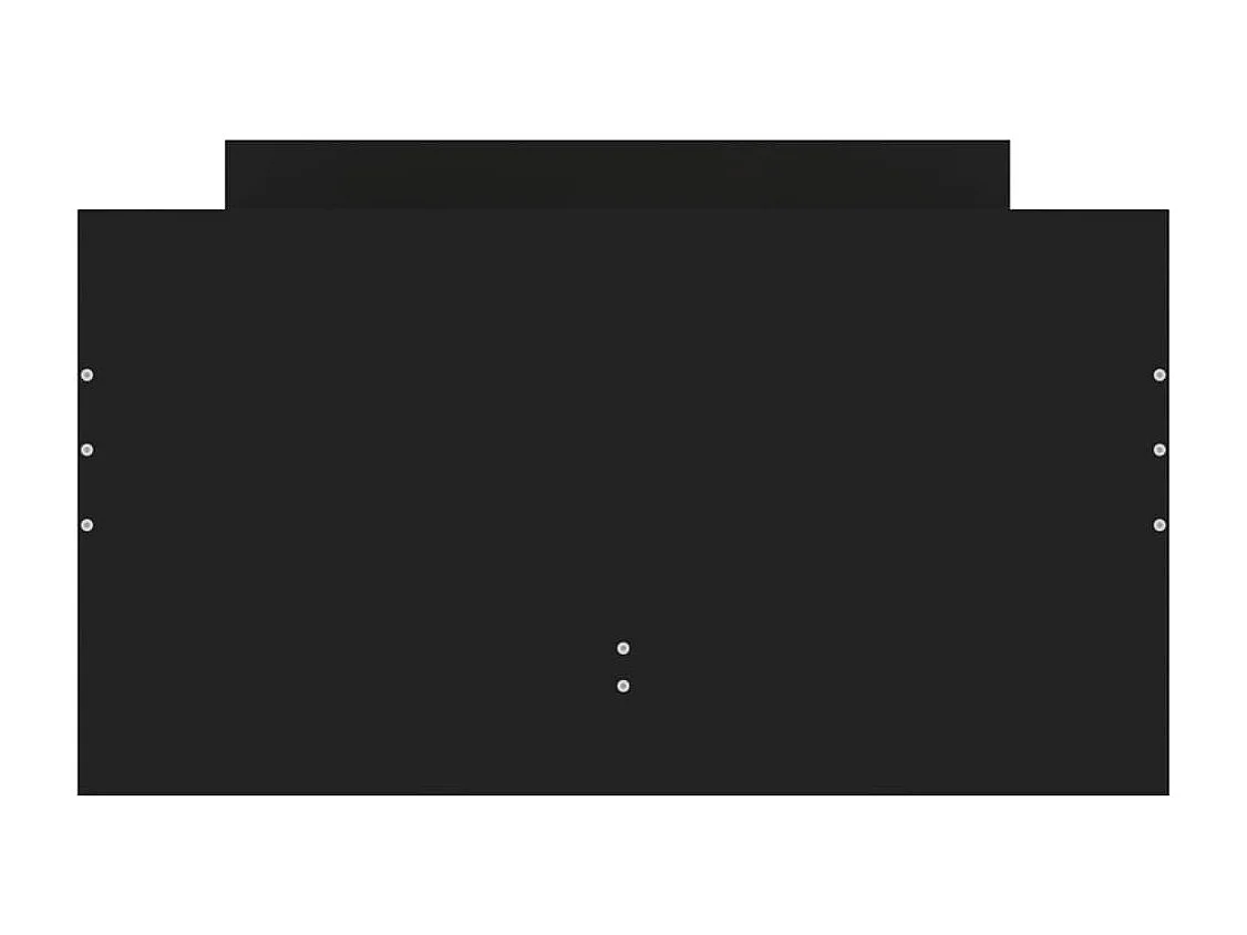 Cadre de lit avec tiroirs noir 90x190