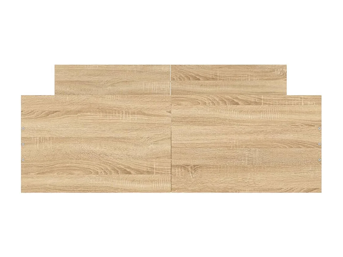 Cadre de lit tête de lit et pied de lit chêne sonoma 120x200