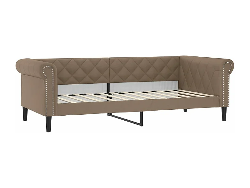 Lit de jour cappuccino 80x200 similicuir