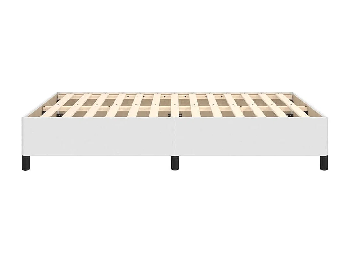 Cadre de lit Blanc 140x190 Similicuir