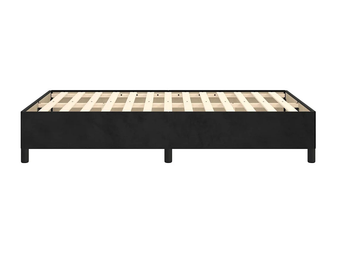 Cadre de lit noir 120x190 velours