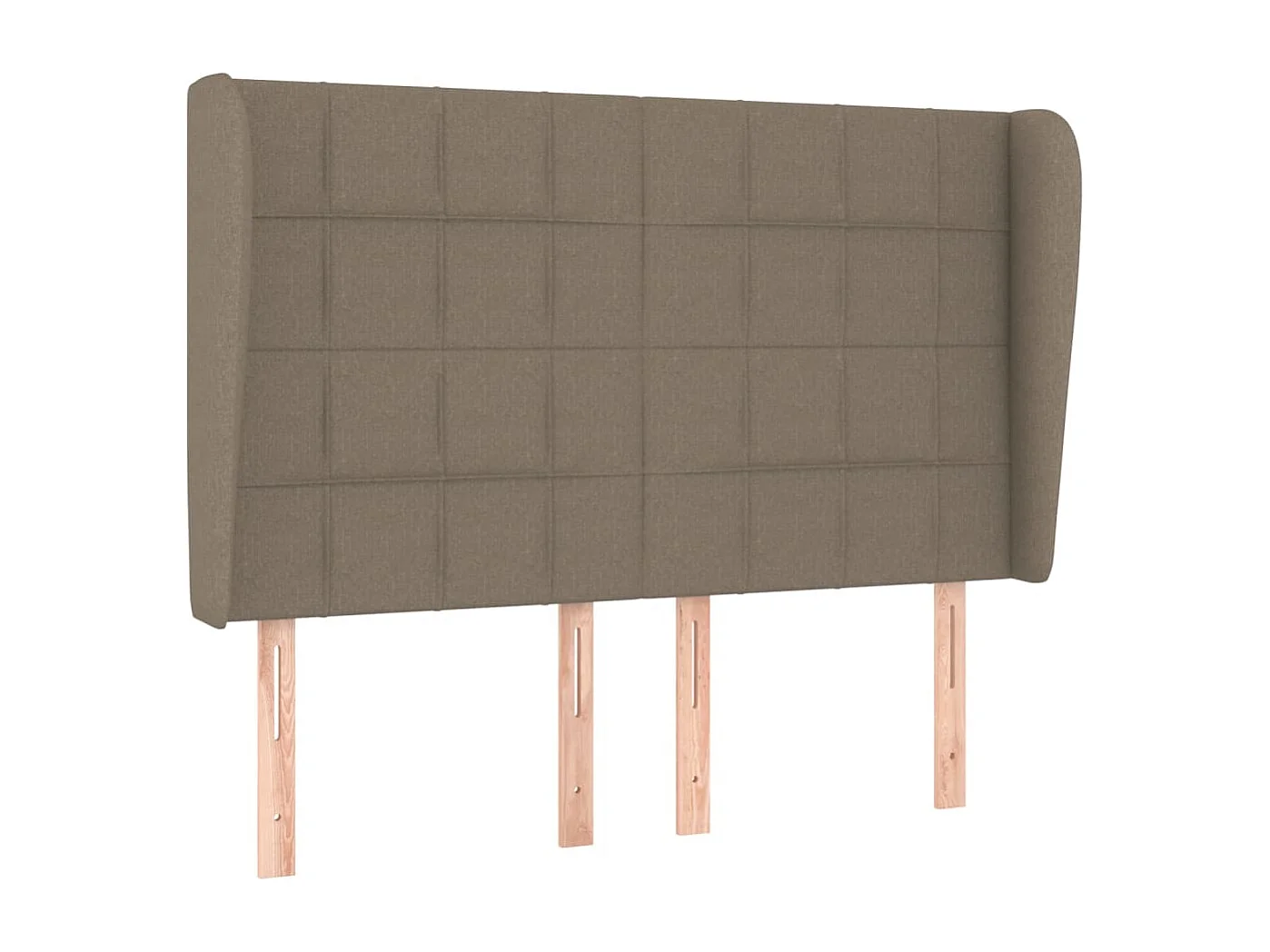 Sommier à lattes de lit avec matelas Taupe 140x190 Tissu