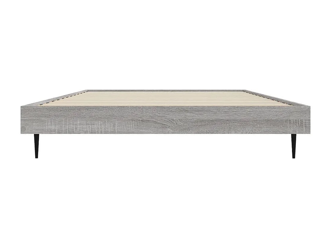 Cadre de lit sonoma gris 90x200 bois d'ingénierie