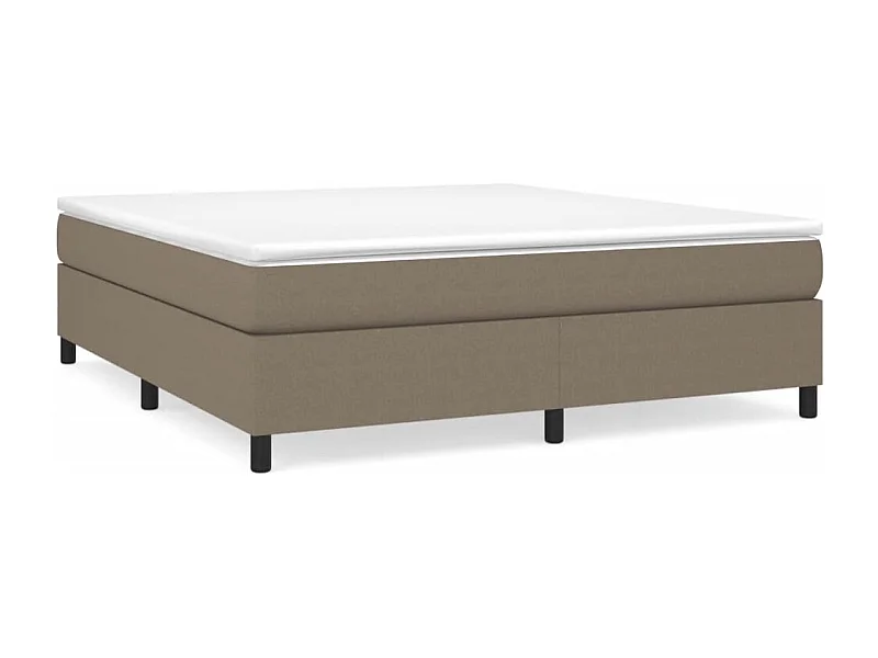 Sommier à lattes de lit avec matelas Taupe 160x200 Tissu