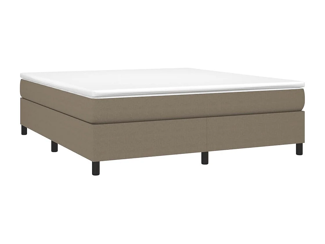 Sommier à lattes de lit avec matelas Taupe 160x200 Tissu