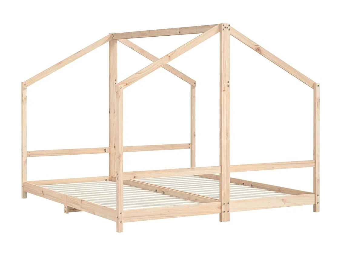 Cadre de lit pour enfants 2x(90x200) cm bois de pin massif