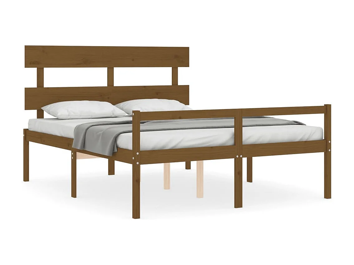 Lit pour personne âgée et tête de lit très grand bois massif