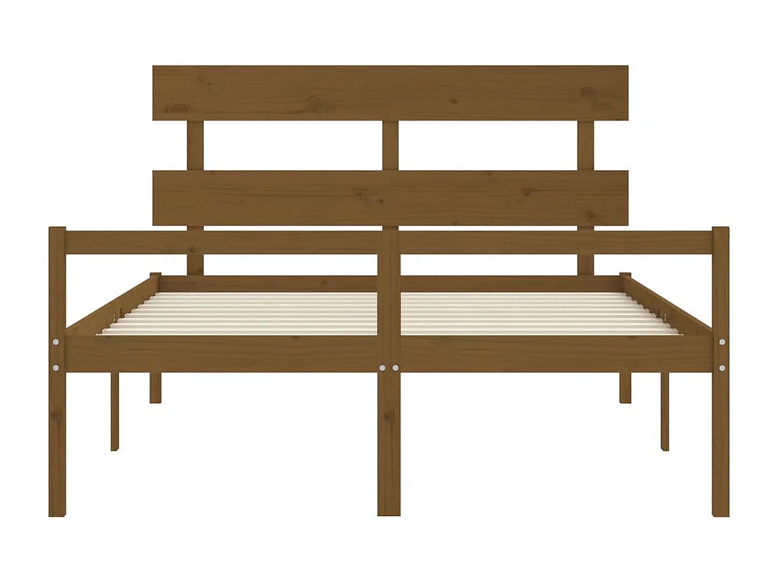 Lit pour personne âgée et tête de lit très grand bois massif