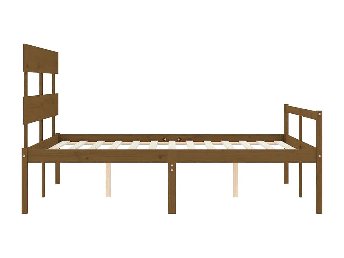 Lit pour personne âgée et tête de lit très grand bois massif