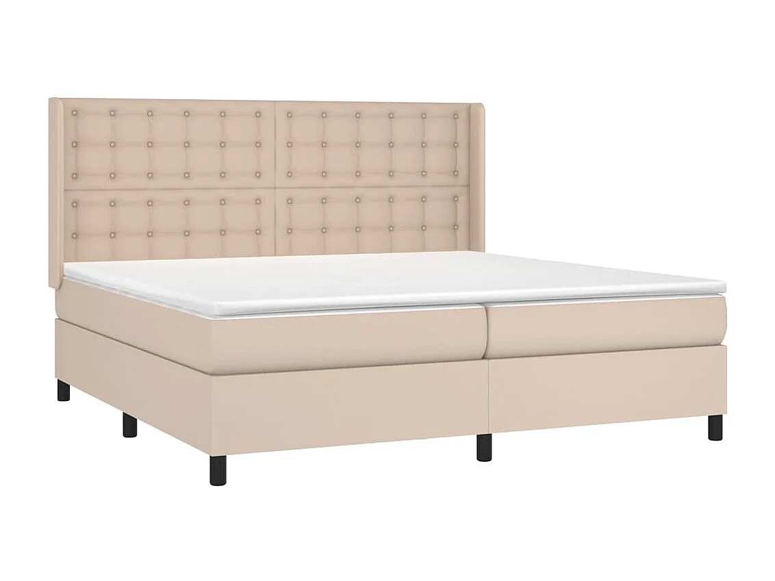 Sommier à lattes de lit matelas LED Cappuccino 200x200