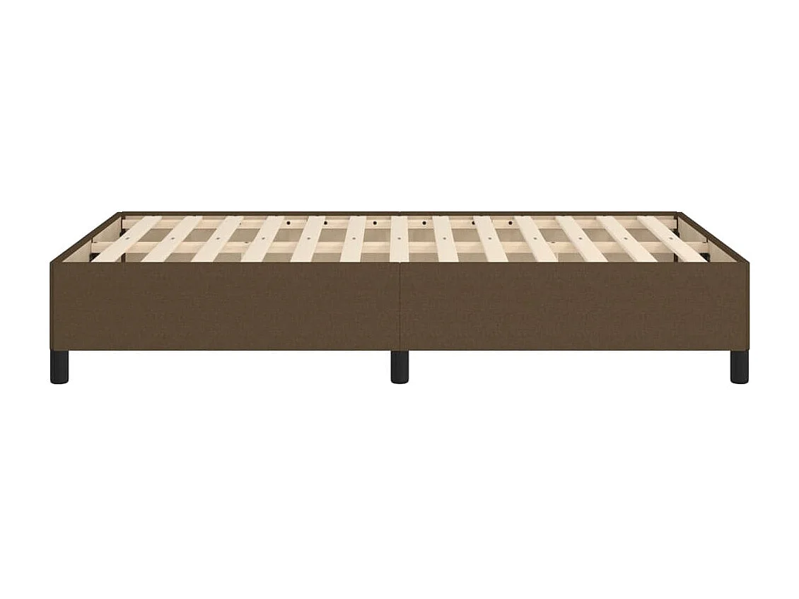 Cadre de lit marron foncé 120x190 tissu