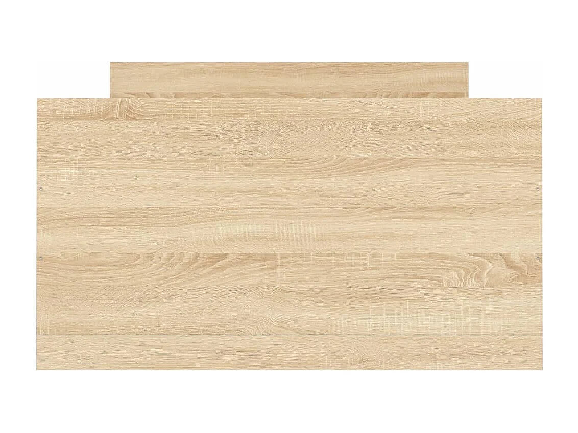 Cadre de lit tête de lit et pied de lit chêne sonoma 90x200