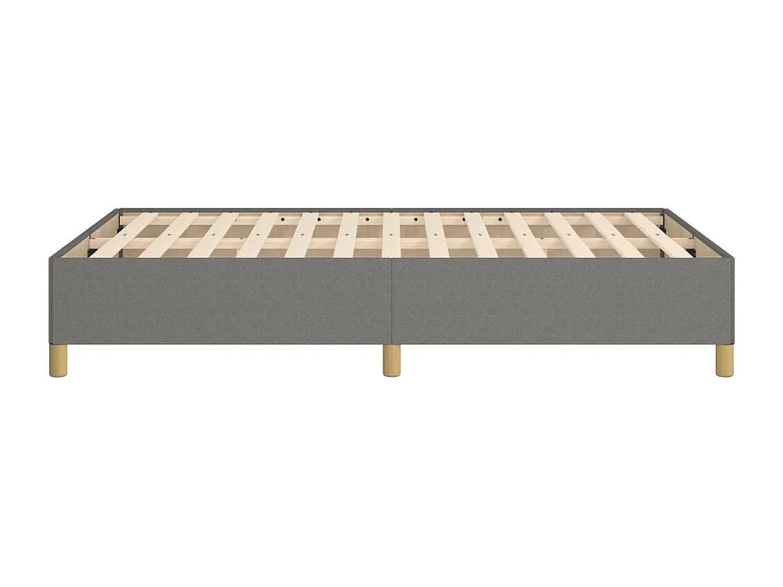 Cadre de lit gris foncé 120x190 tissu