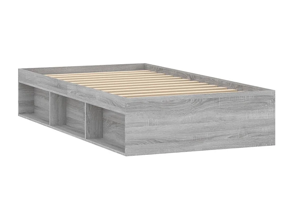 Bedframe grijs sonoma eikenkleurig 90x190 cm