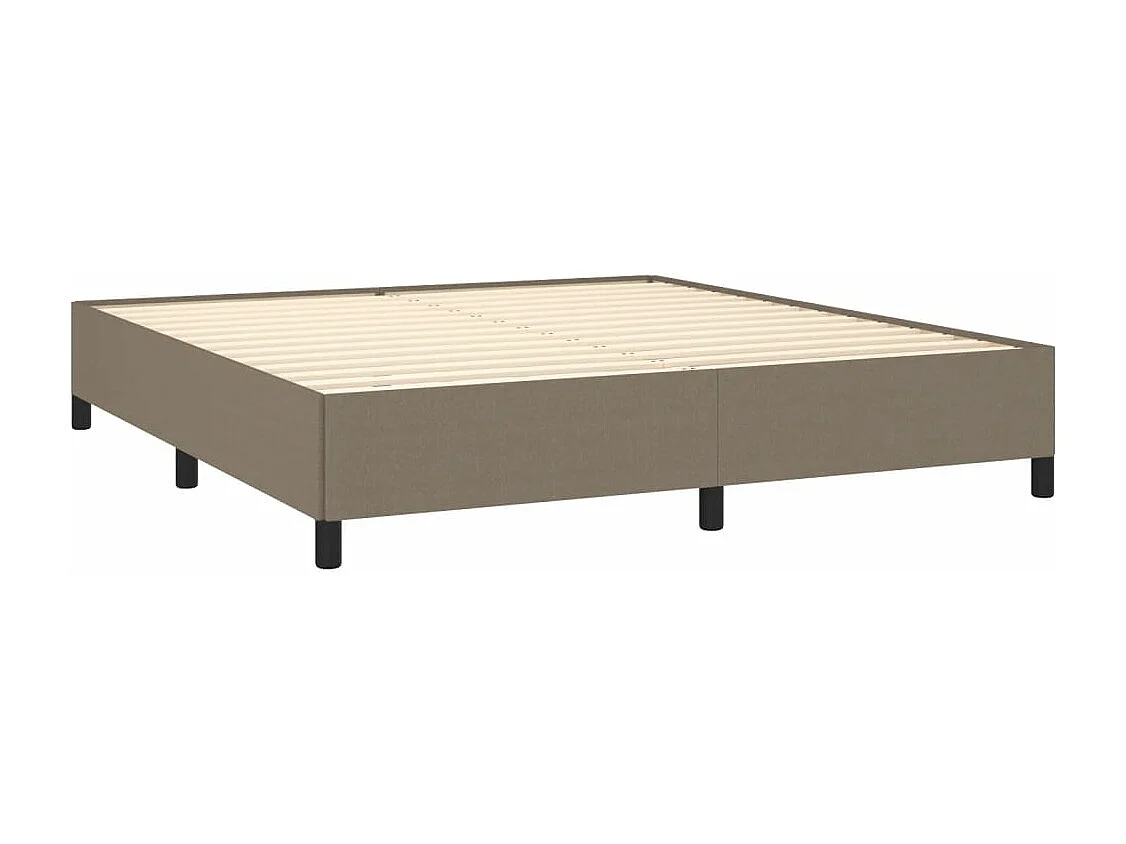 Boxspring met matras stof taupe 160x200 cm