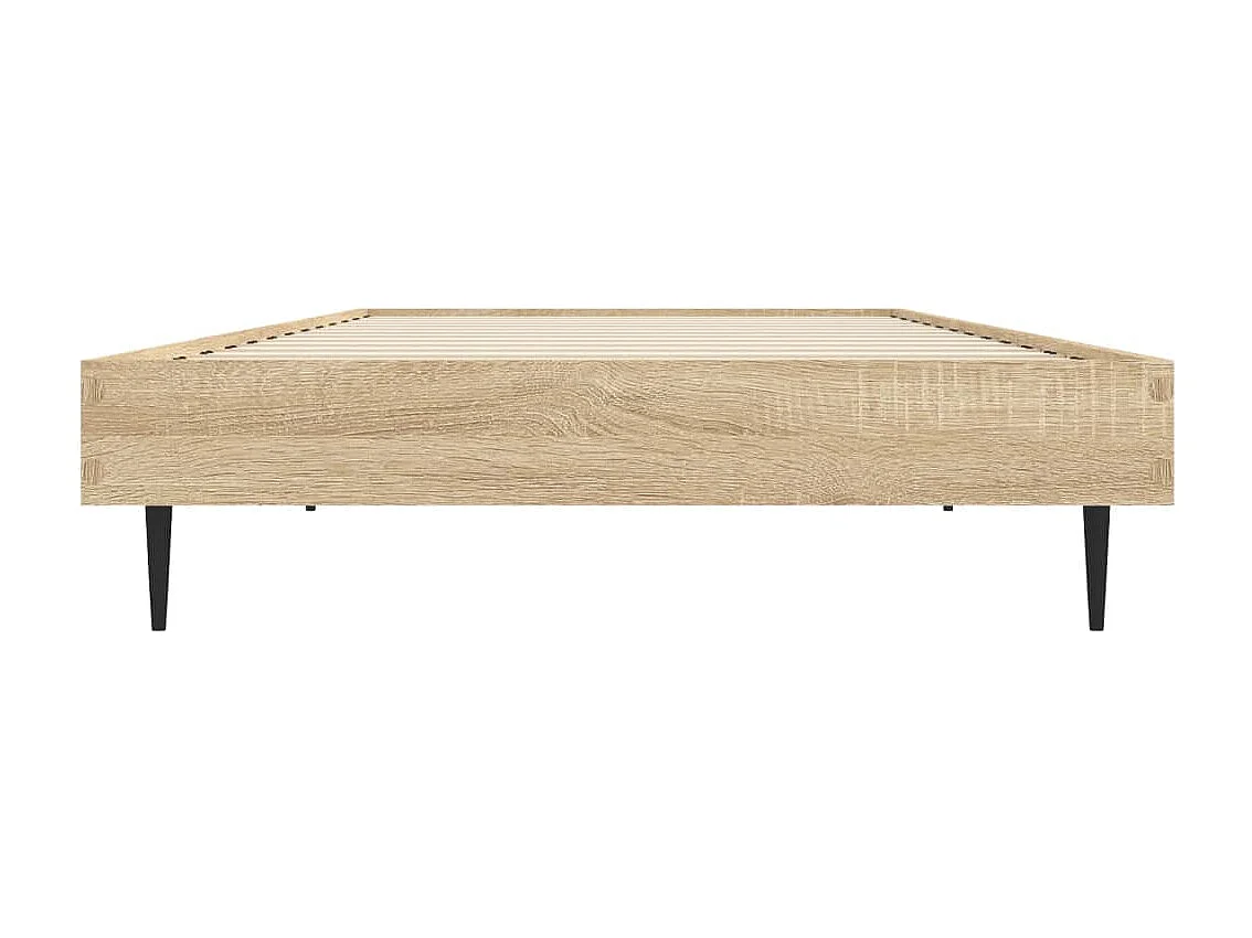 Cadre de lit chêne sonoma 75x190 bois d'ingénierie