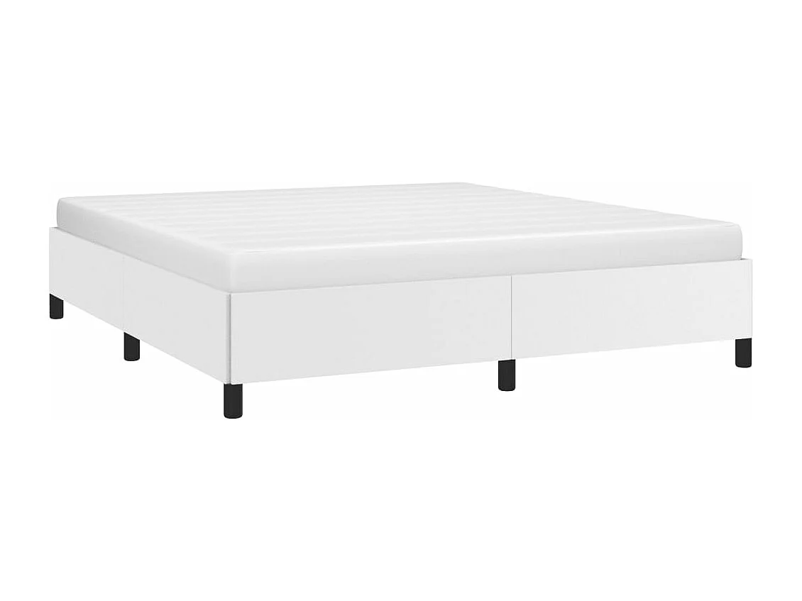 Cadre de lit Blanc 180x200 Similicuir