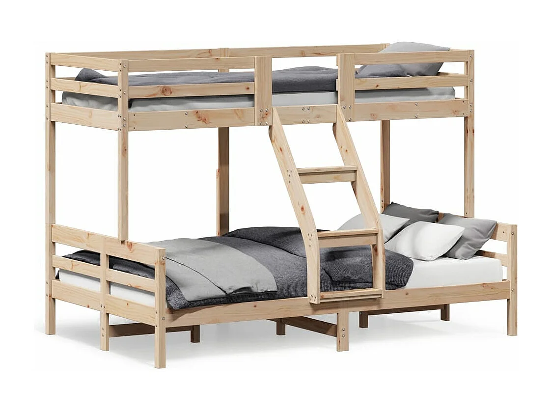 Lit superposé 90x200-120x200 bois de pin massif