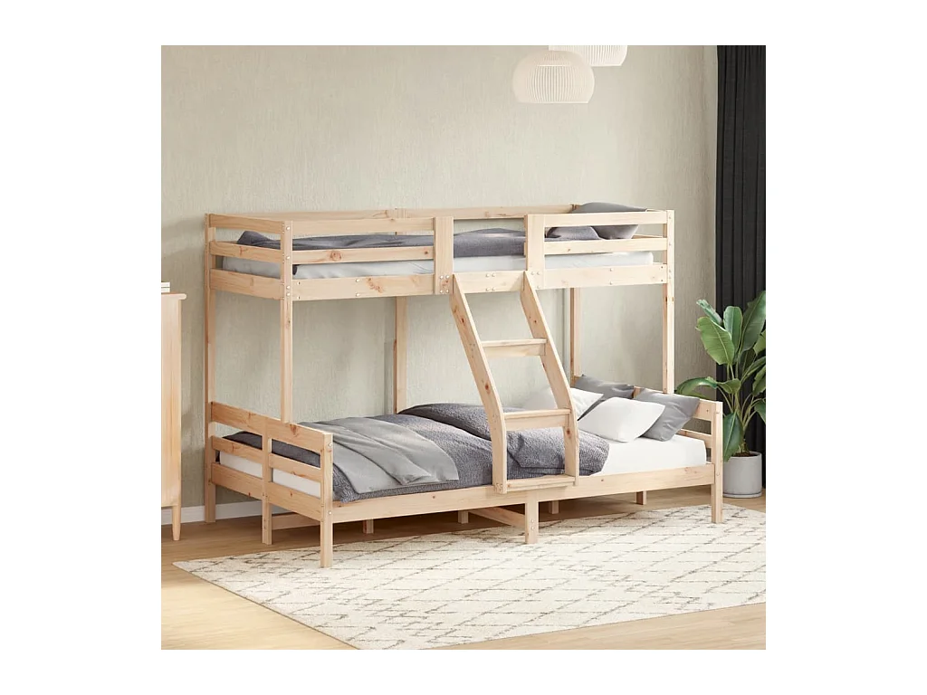 Lit superposé 90x200-120x200 bois de pin massif