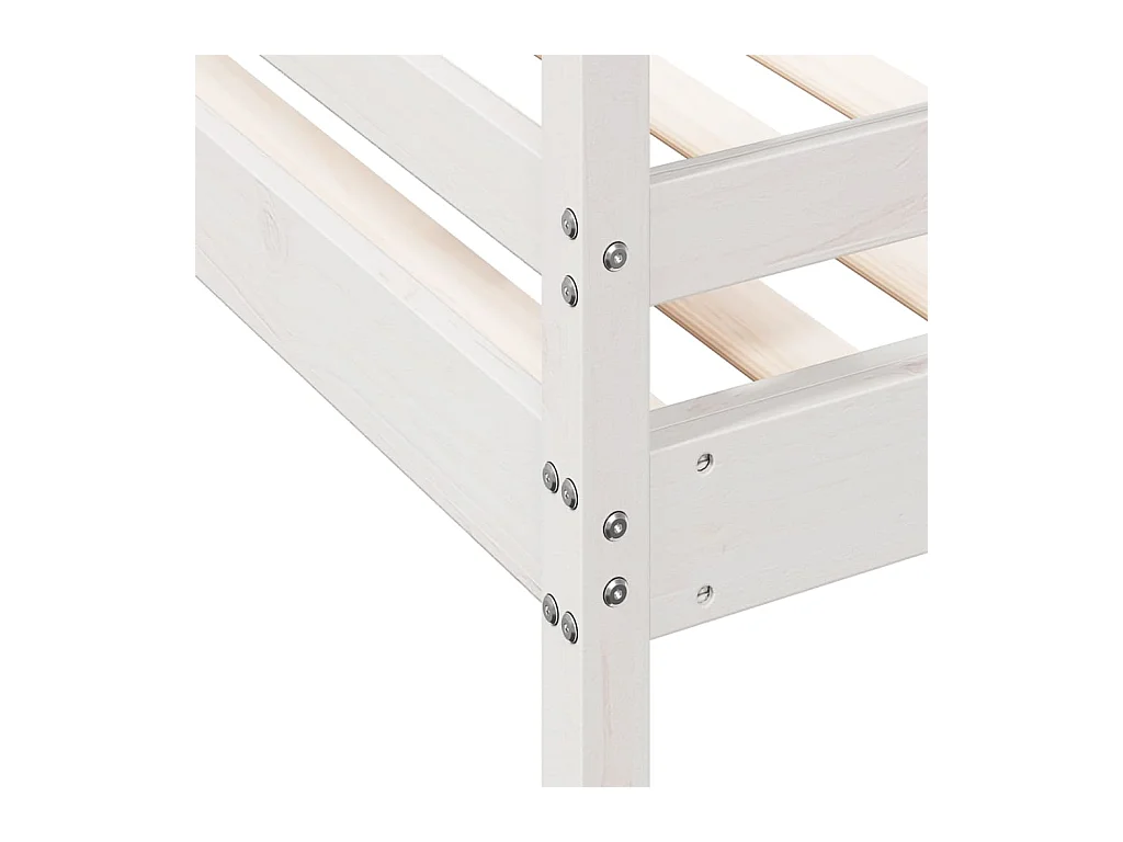 Stapelbed massief grenenhout wit 90x200/140x200 cm