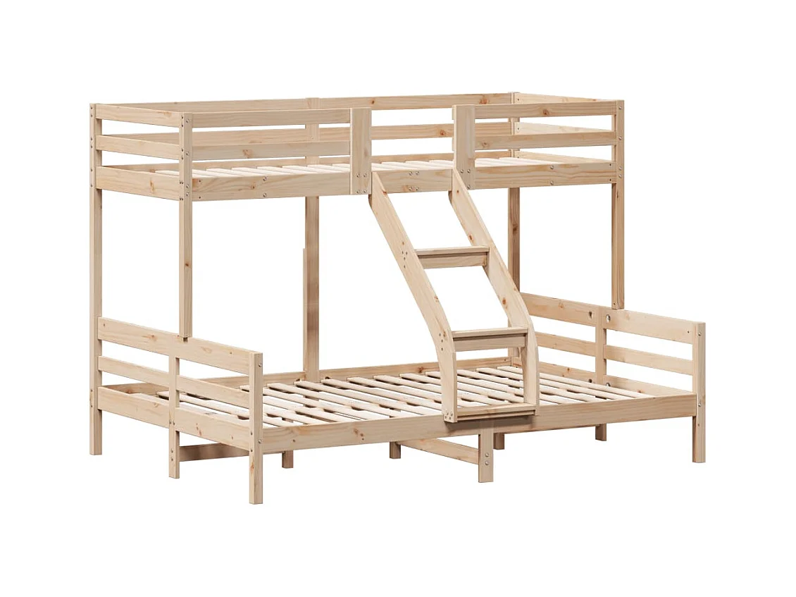 Lit superposé 80x200-140x200 bois de pin massif