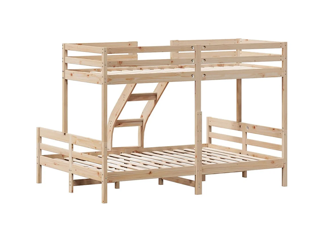 Lit superposé 80x200-140x200 bois de pin massif