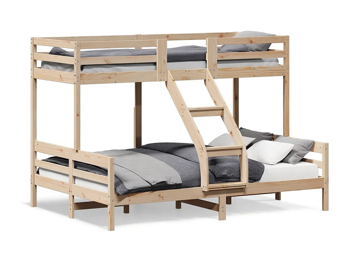 Lit superposé 80x200-140x200 bois de pin massif