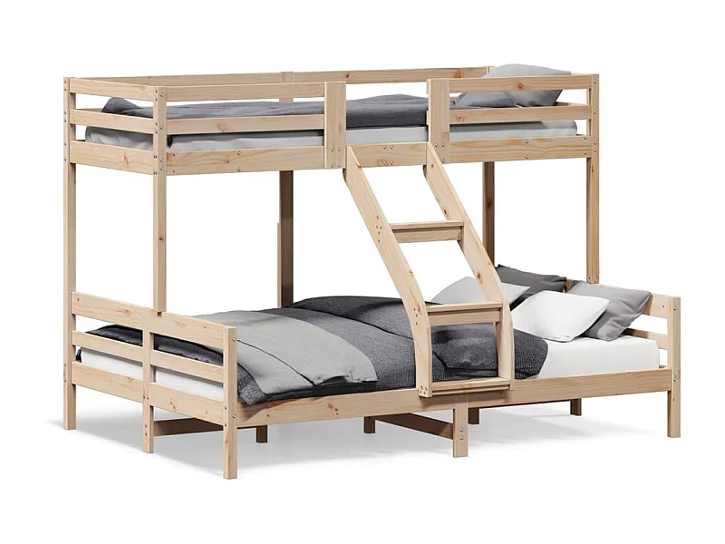 Lit superposé 80x200-140x200 bois de pin massif