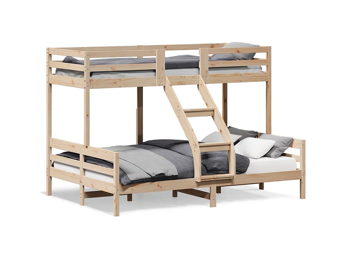 Lit superposé 90x200-140x200 bois de pin massif