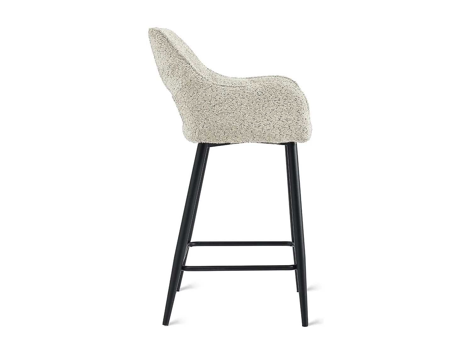 2x Barkruk Ray - Stof Beige (Set van 2)