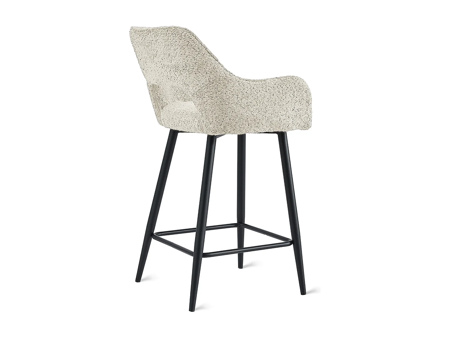 2x Barkruk Ray - Stof Beige (Set van 2)