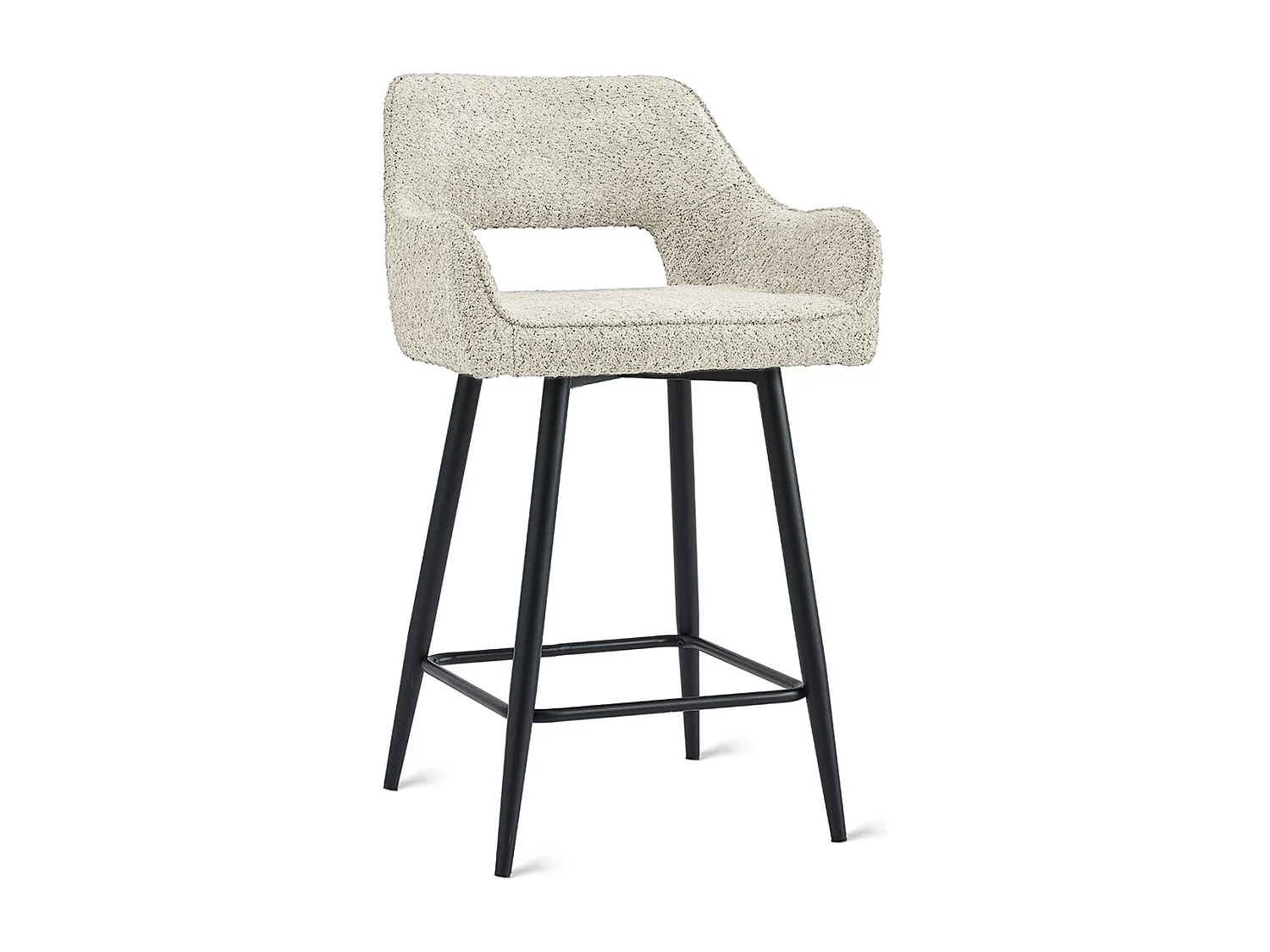 2x Barkruk Ray - Stof Beige (Set van 2)