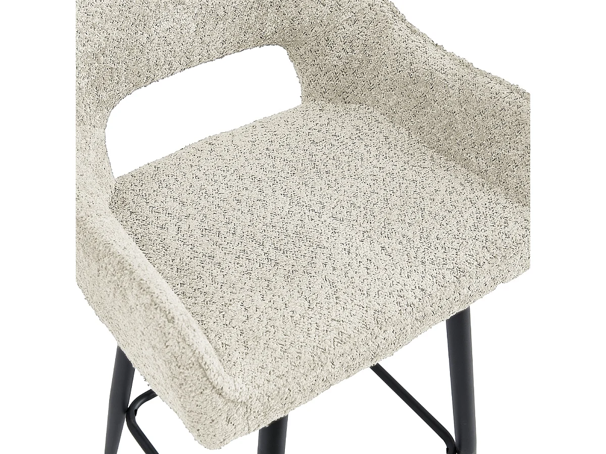 2x Barkruk Ray - Stof Beige (Set van 2)