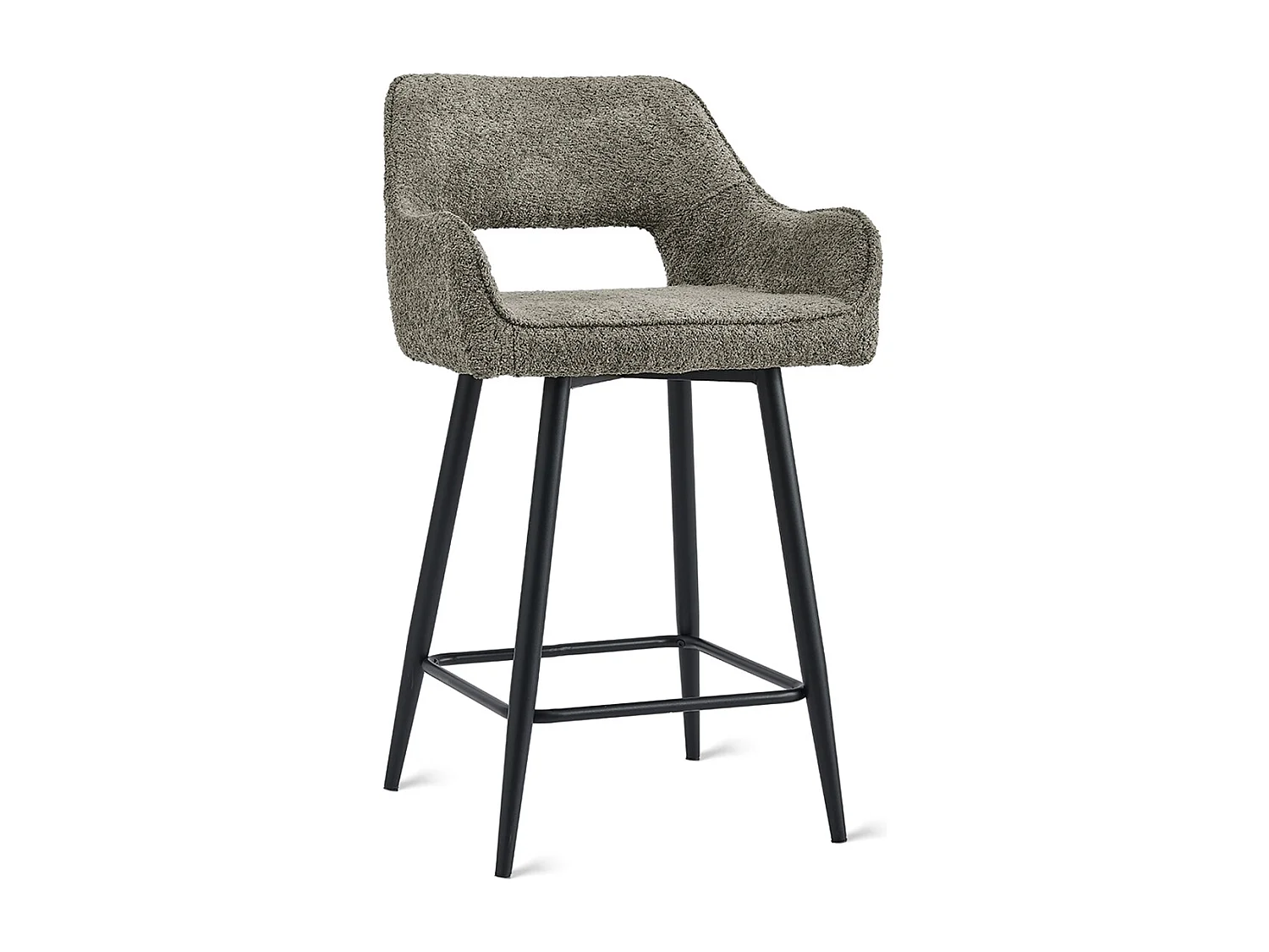 2x Barkruk Ray - Stof Taupe (Set van 2)