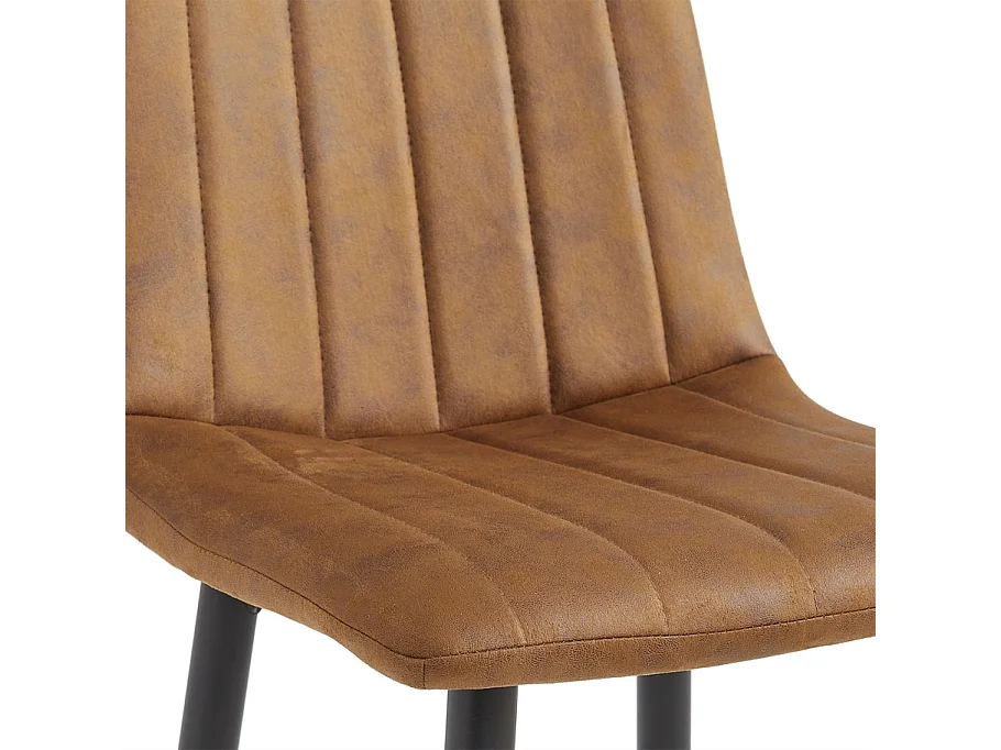 2x Barkruk Jax - Microleder Cognac (Set van 2)