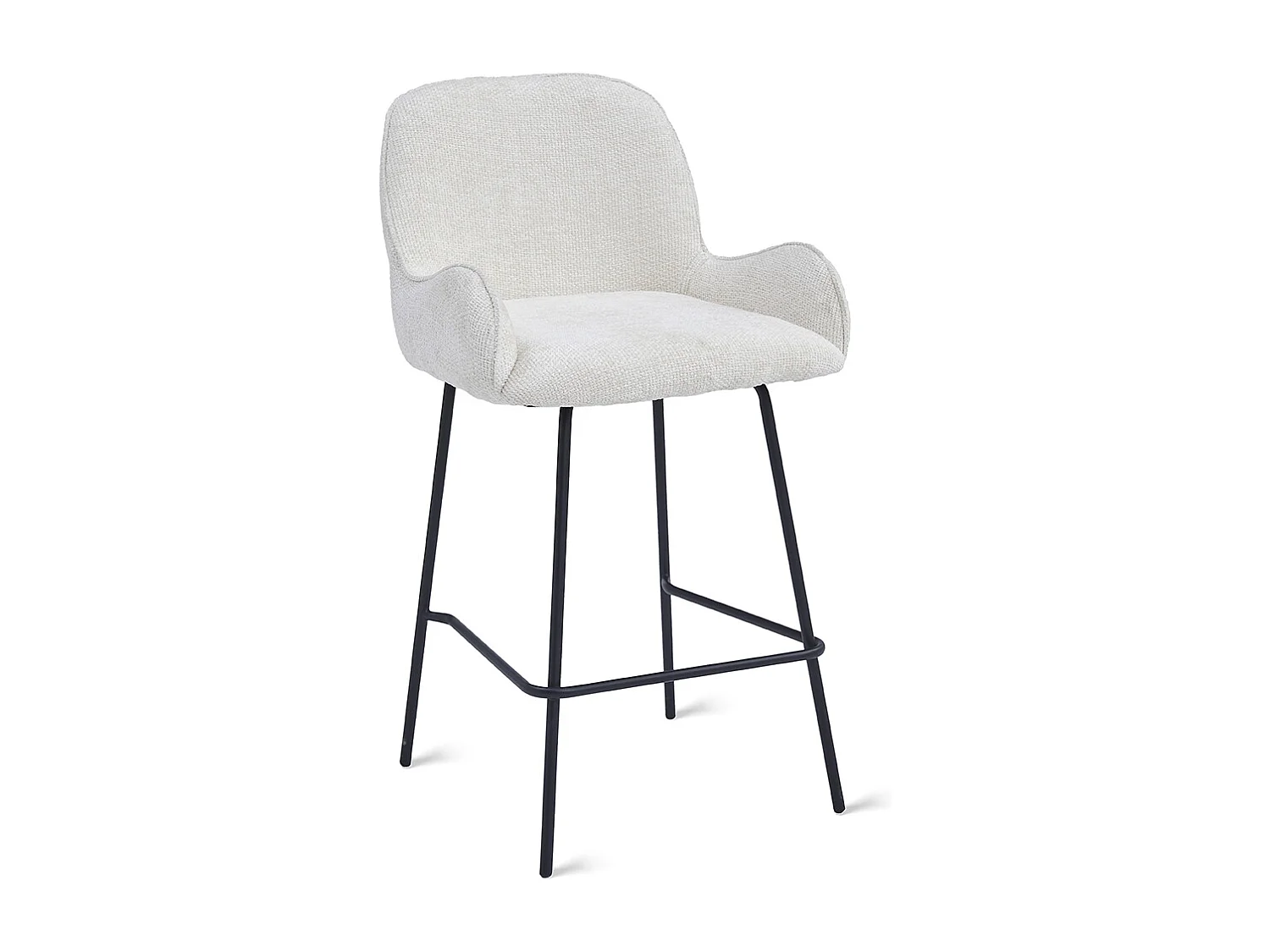 2x Barkruk Lily - Ivoor (Set van 2)