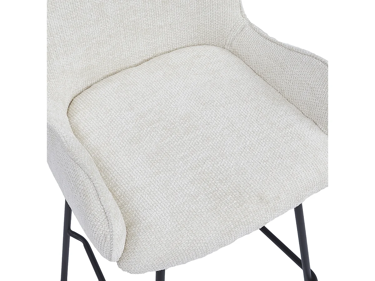 2x Barkruk Lily - Ivoor (Set van 2)