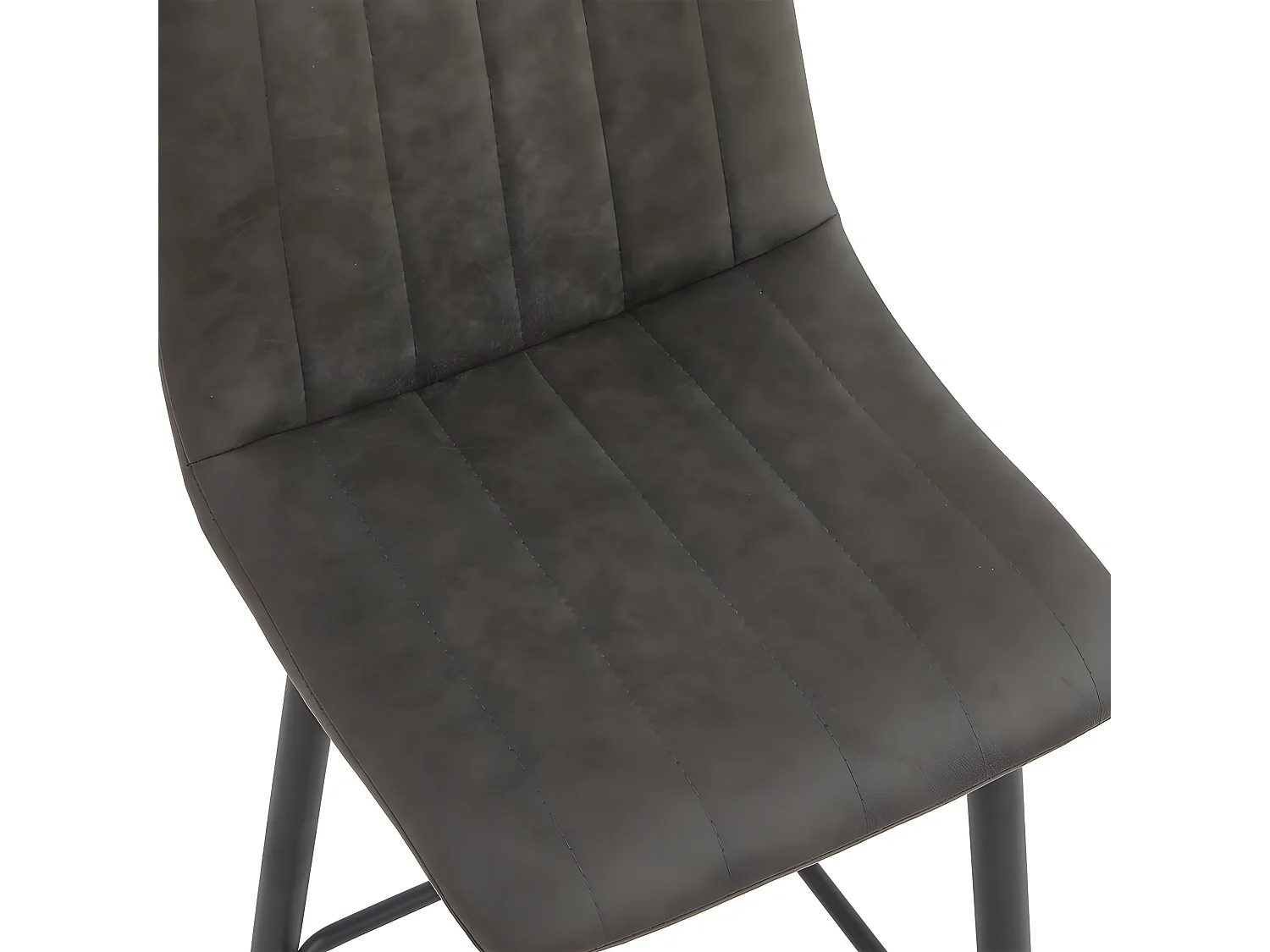 2x Barkruk Jax - Microleder Antraciet (Set van 2)