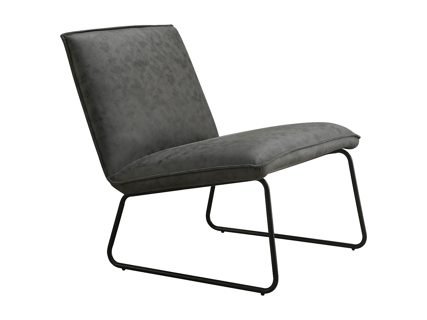Fauteuil James - Microleder Antraciet