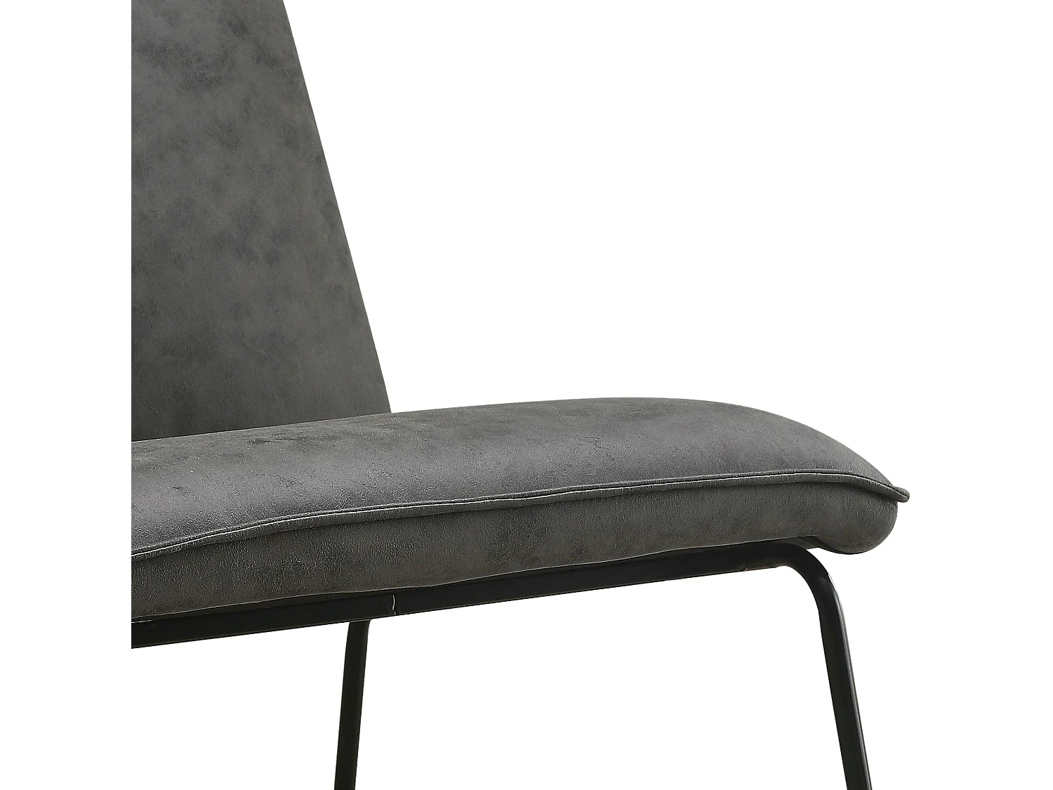 Fauteuil James - Microleder Antraciet