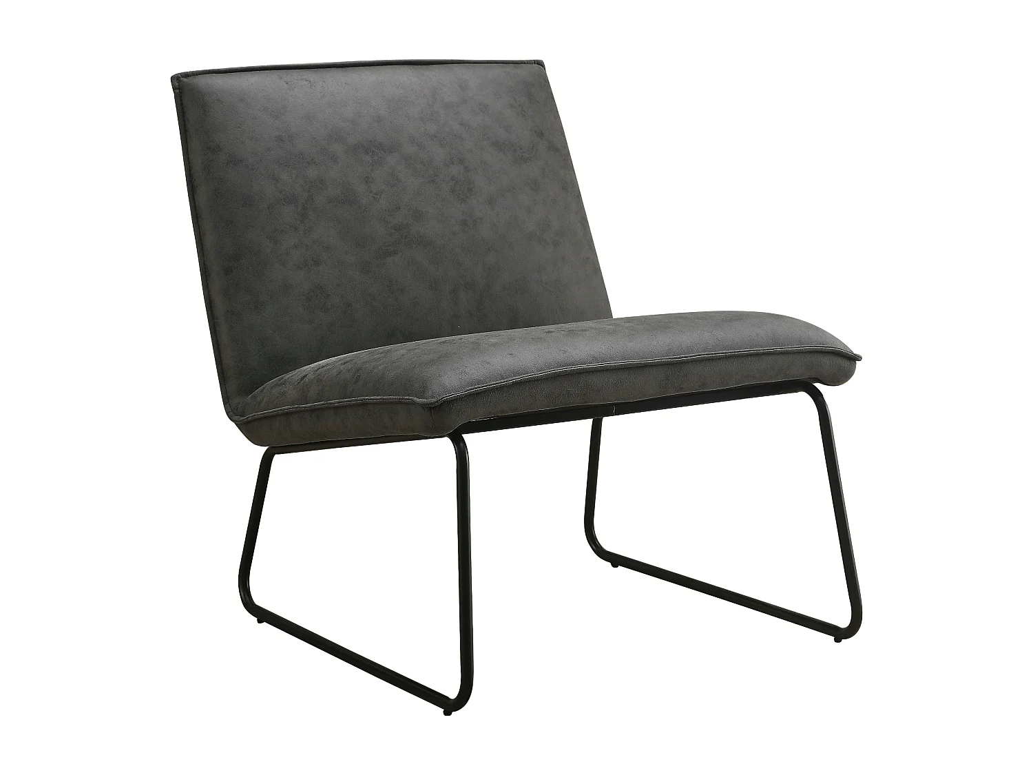 Fauteuil James - Microleder Antraciet