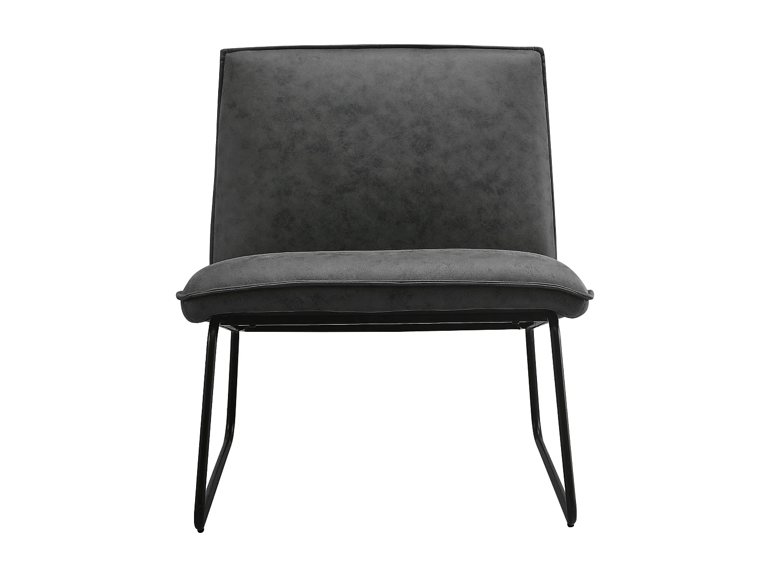 Fauteuil James - Microleder Antraciet