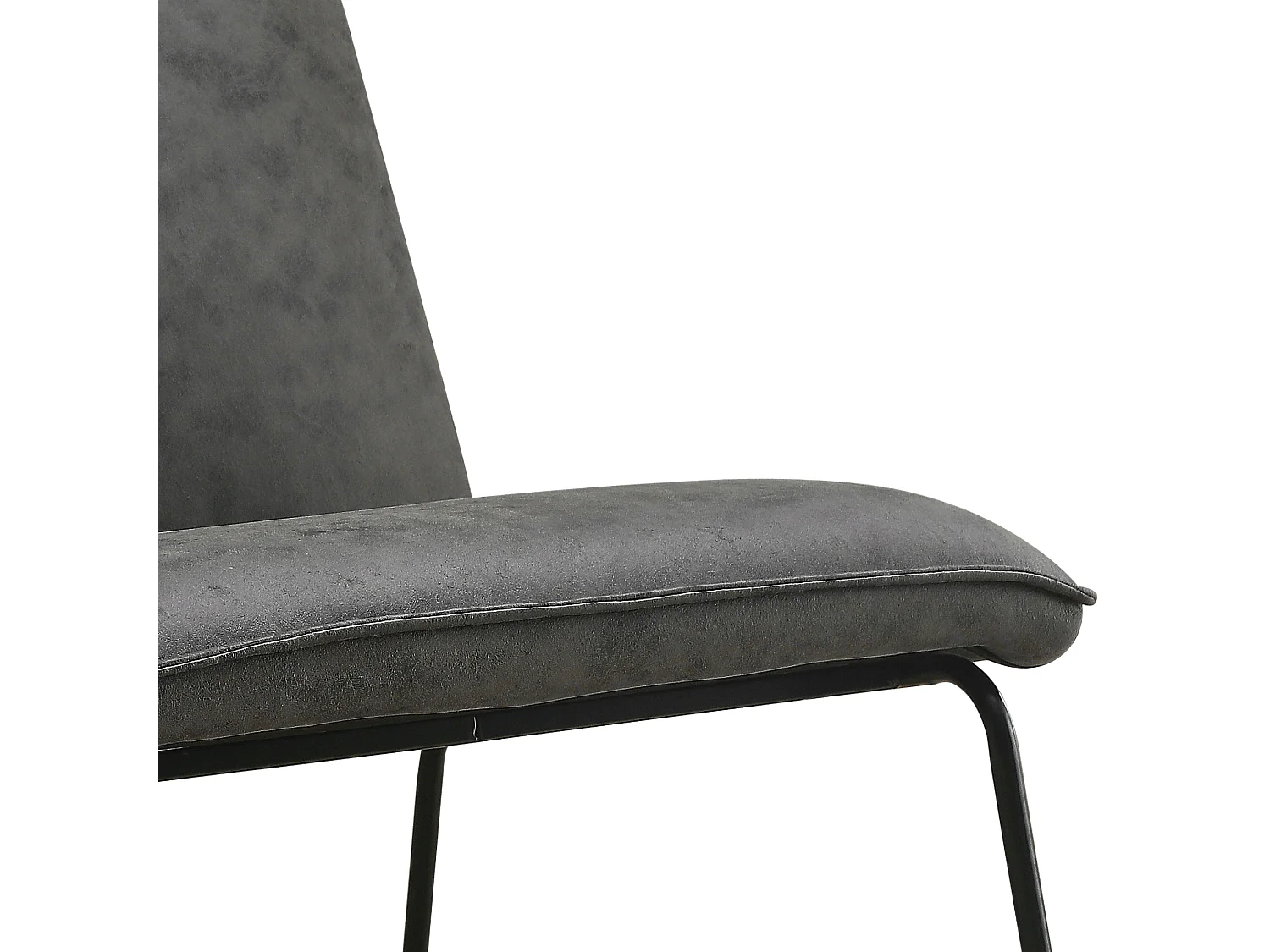 Fauteuil James - Microleder Antraciet