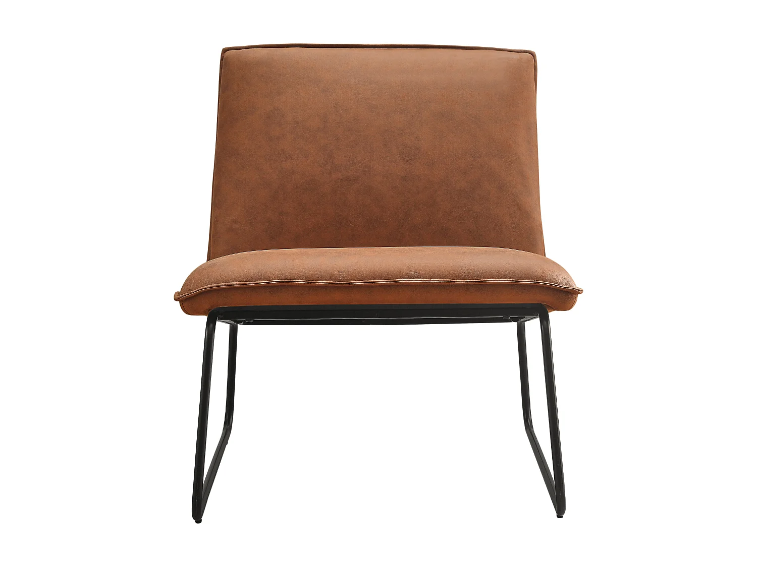 Fauteuil James - Microleder Cognac