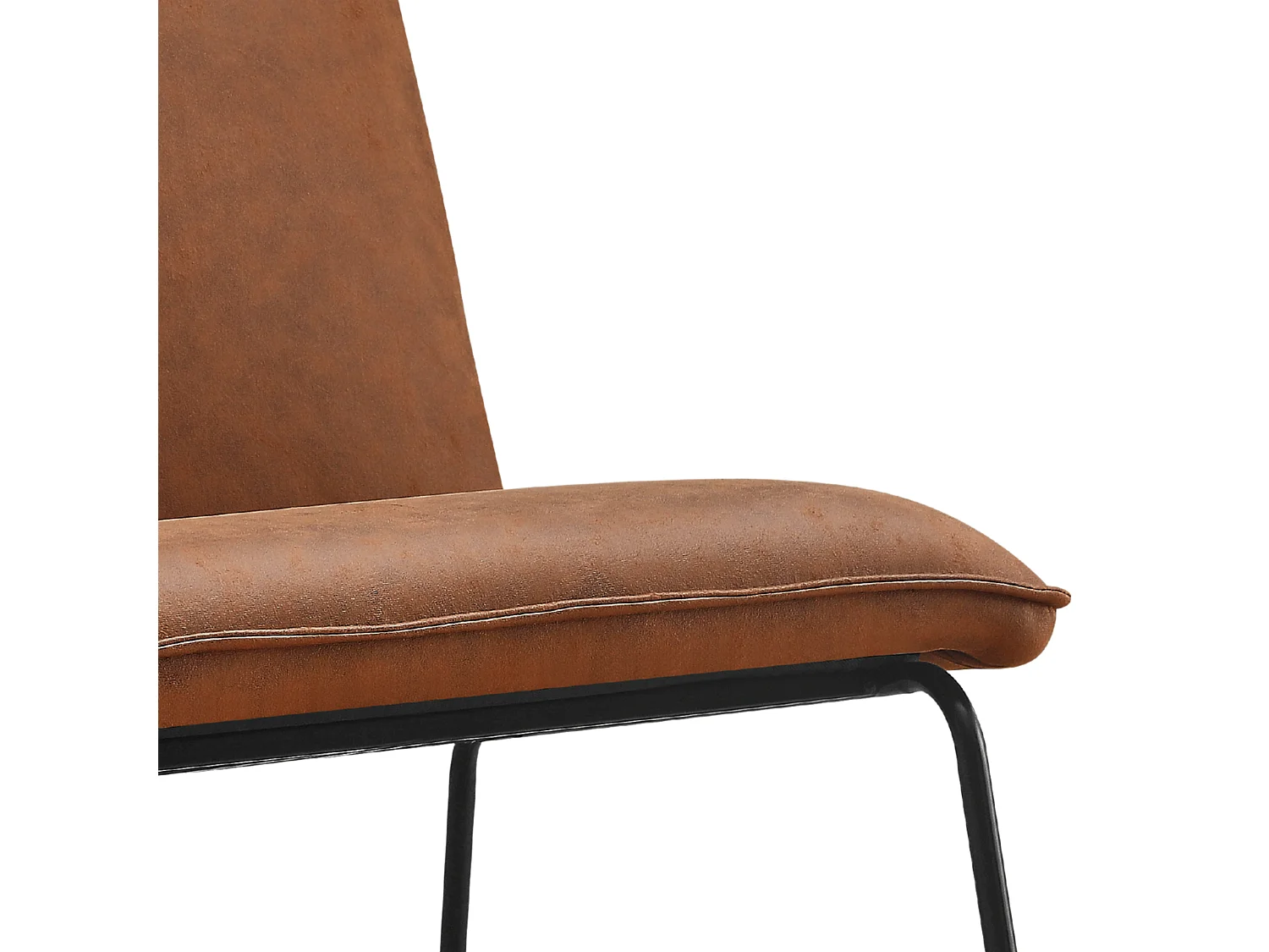 Fauteuil James - Microleder Cognac