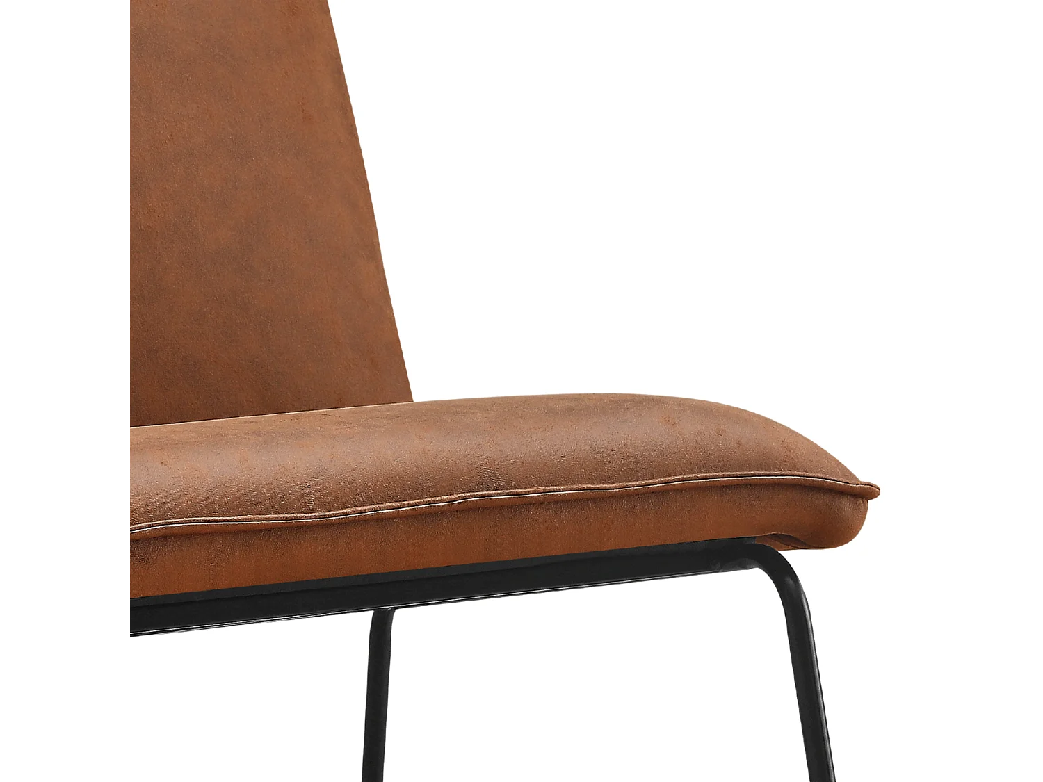 Fauteuil James - Microleder Cognac